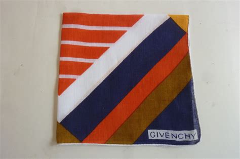 vintage givenchy handkerchief navy geometric|Vintage Givenchy Handkerchiefs .